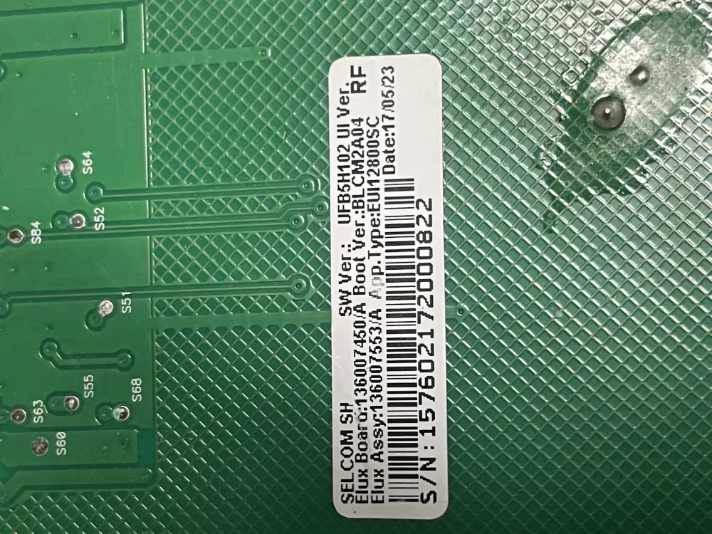 Electrolux 14010066603 136007545 Dryer UI Control Board AZ22164 | WMV297