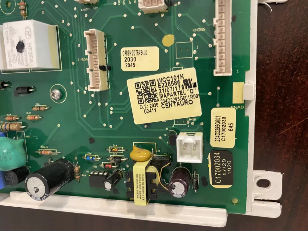 GE Hotpoint 234D2295G001 896455 Washer Control Board AZ34557 | BK1703
