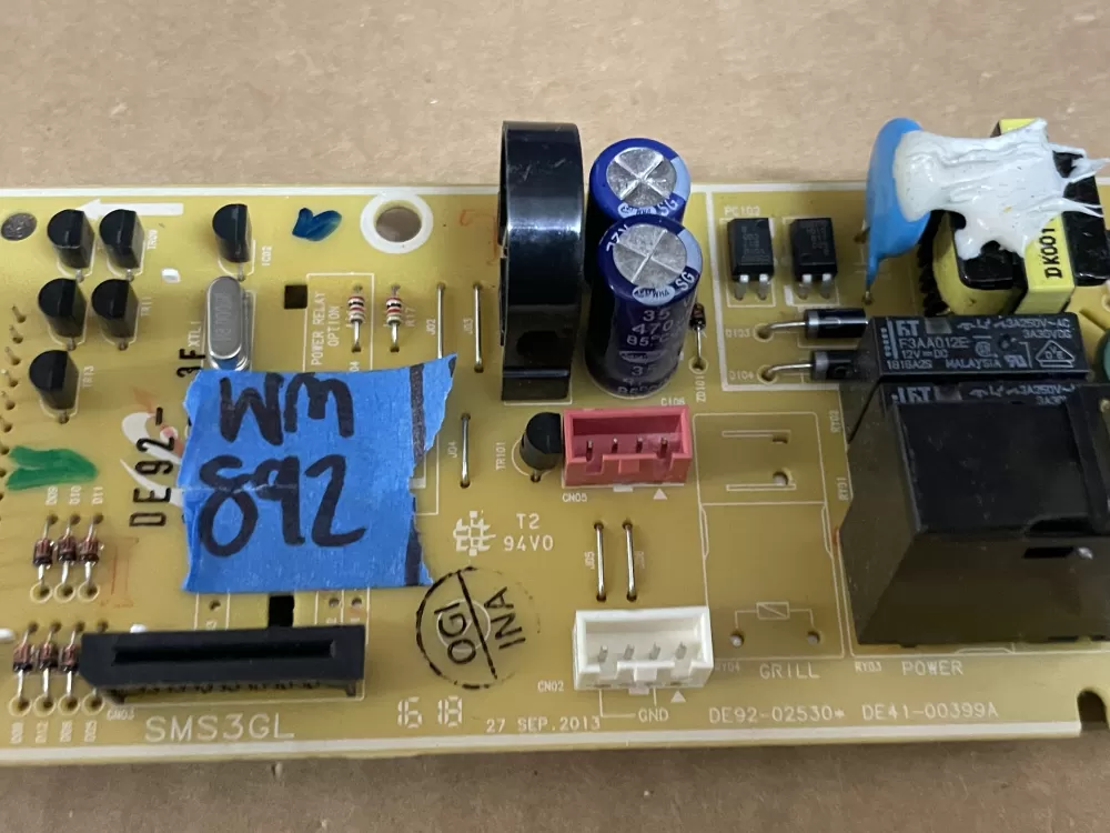 DE41-00399A DE92-02530 Samsung Microwave Control Board AZ102475 | Wm892