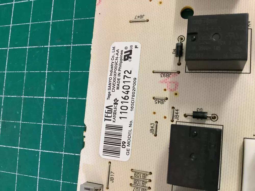GE 165D7802P009 Dishwasher Control Board