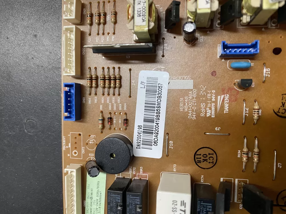 Samsung DA92 00205B 00419B Refrigerator Control Board AZ16506 | BK822