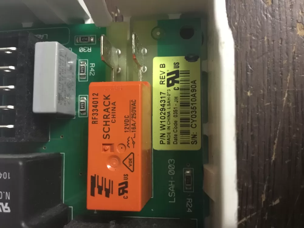 Whirlpool W10294317 WPW10294317 PS11752237 Dryer Control Board AZ25381 | NR278