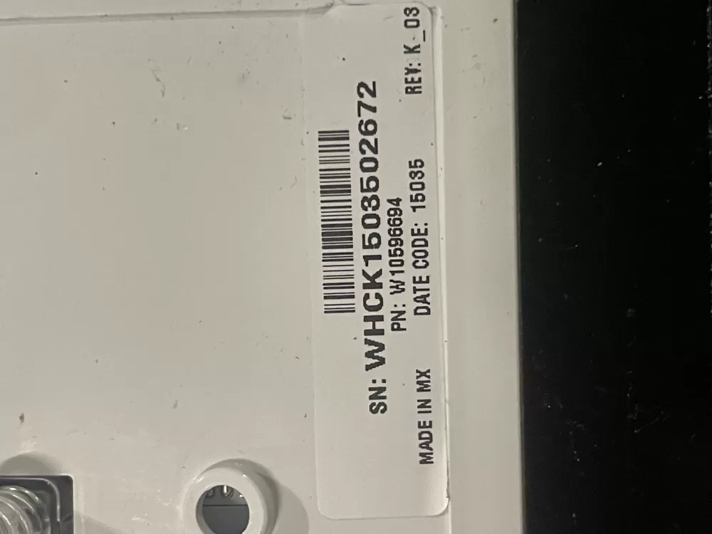 Whirlpool W10596694 W10870765 W11175821 Washer Control Panel AZ27182 | WMV68