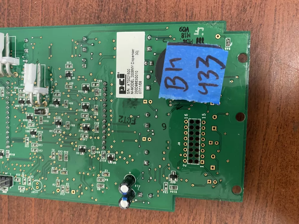 GE 200D9863G010 Refrigerator Control Board Dispenser AZ35665 | BK433