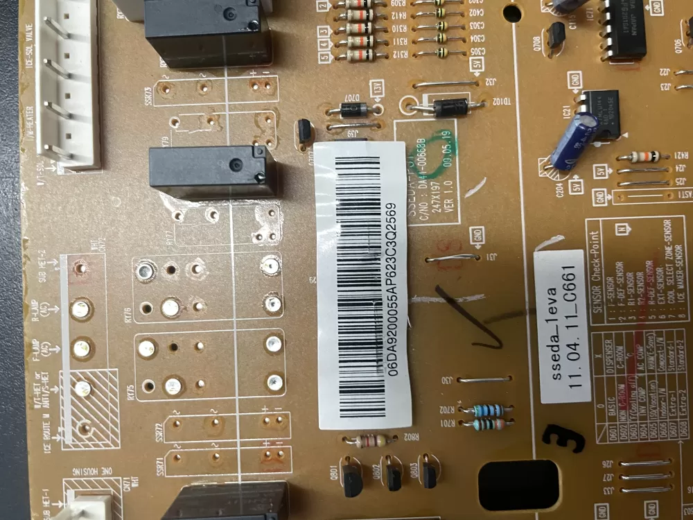 Samsung AP4909012 DA92-00055A Refrigerator Control Board AZ18823 | WM1243