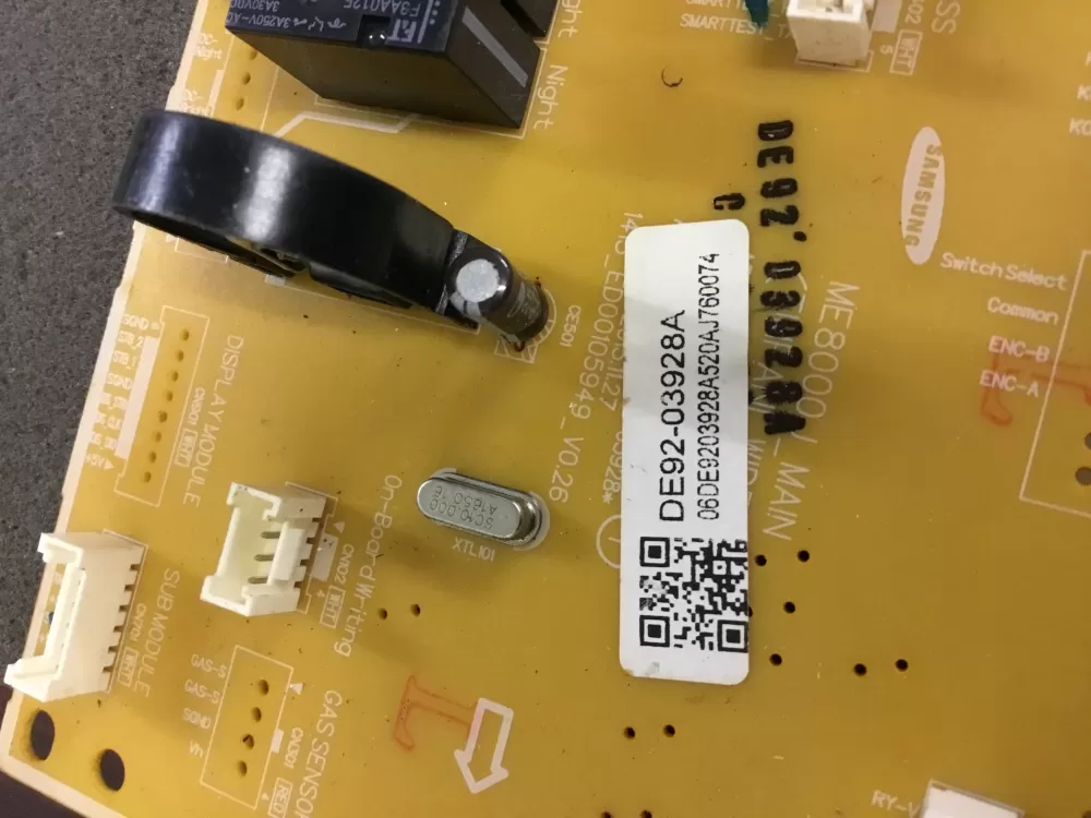 Samsung DE92 03928A Microwave Control Board Panel AZ89152 | NR1189
