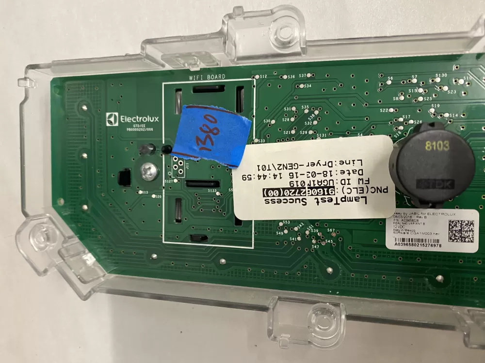 Electrolux Dryer A00994203 914914050 A03965802  Control board AZ211026 | BK1380