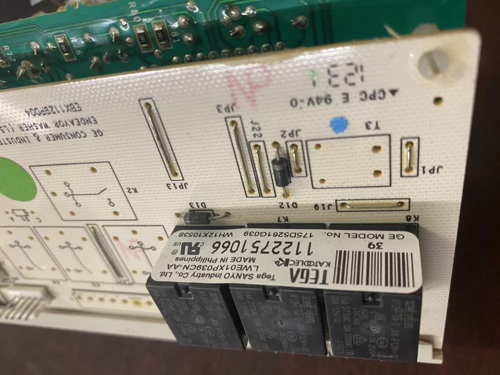 GE WH12X10614 175D5261G039 EBX1129P004 Washer Control Board AZ35515 | BK97