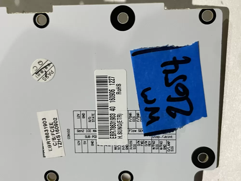 LG EBR78631903 Refrigerator Control Board Dispenser AZ177967 | Wm2654