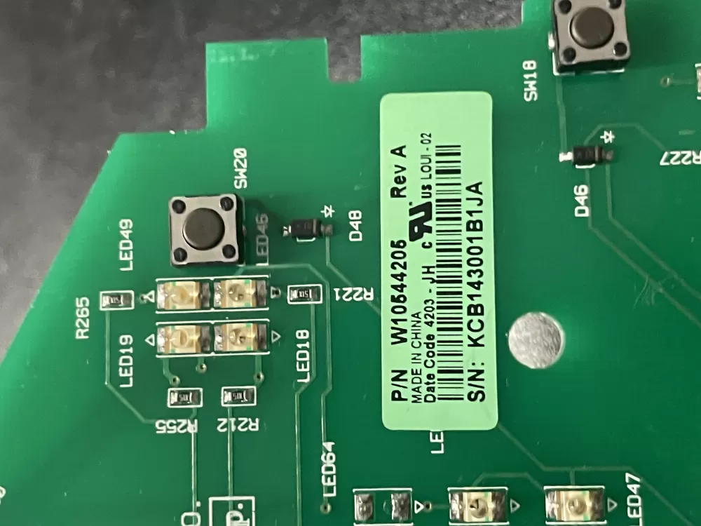 Whirlpool W10544205 WPW10536854 W10536854 Washer Control Board AZ18898 | WM1244
