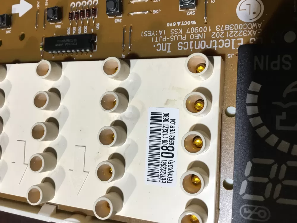 LG EBR32268108 Washer Control Board AZ68806 | NRV599