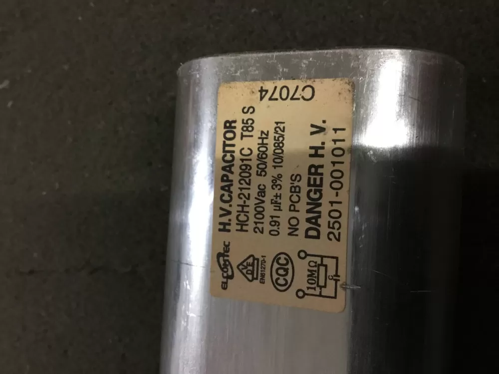 Whirlpool HCH-212091C Microwave Capacitor AZ100553 | NR137