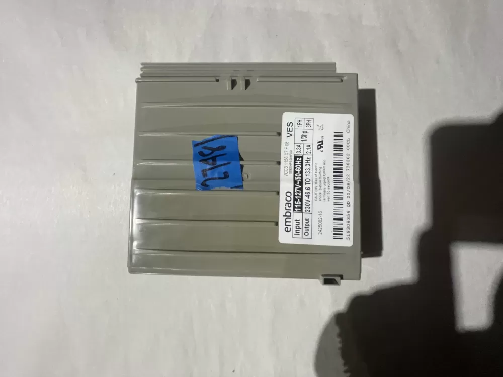 Whirlpool 519308356 VCC3 1156 X7 Refrigerator Inverter Board AZ203620 | KM2748