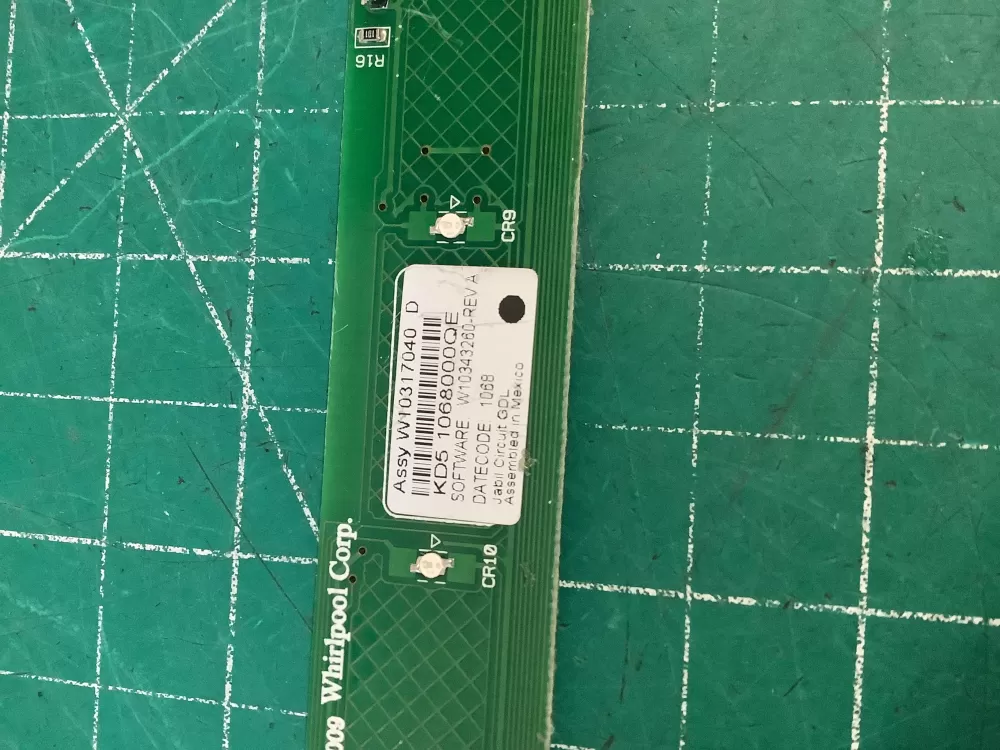 KitchenAid W10317040 Dishwasher Control Board Interface AZ229042 | NR543
