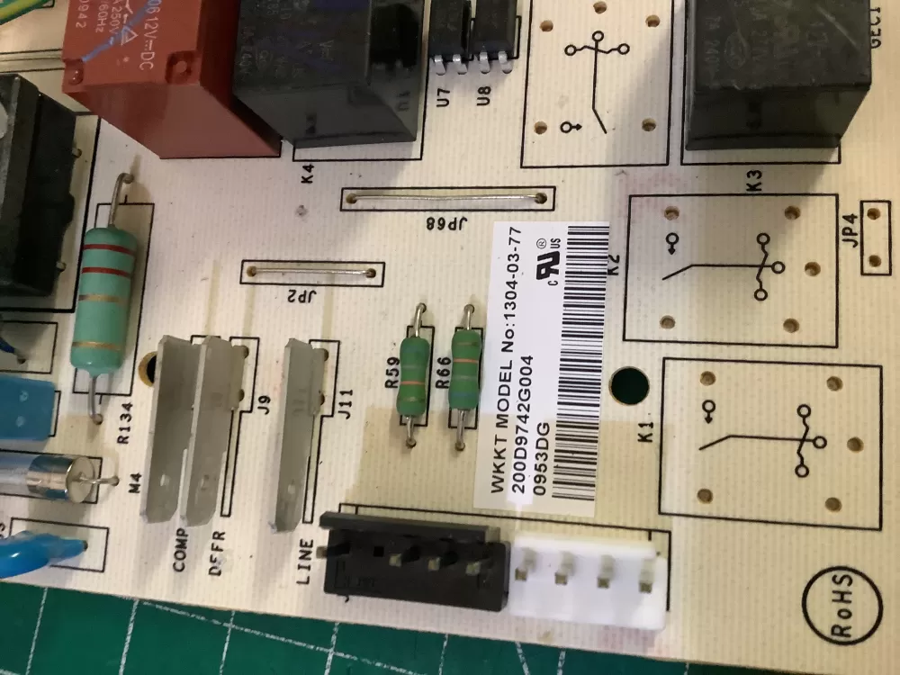 GE EBX1110P002 200D49742G004 WR55X10996 Fridge Control Board AZ196966 | NR2752