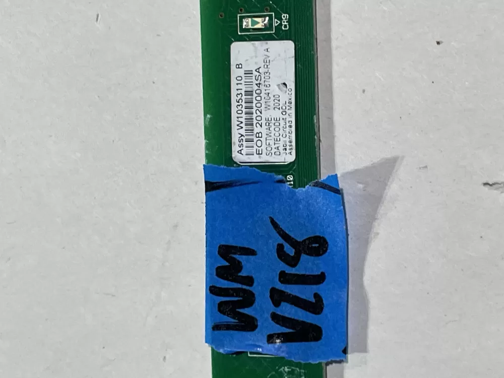Whirlpool W10195190 Dishwasher Control Board AZ167038 | Wmv218