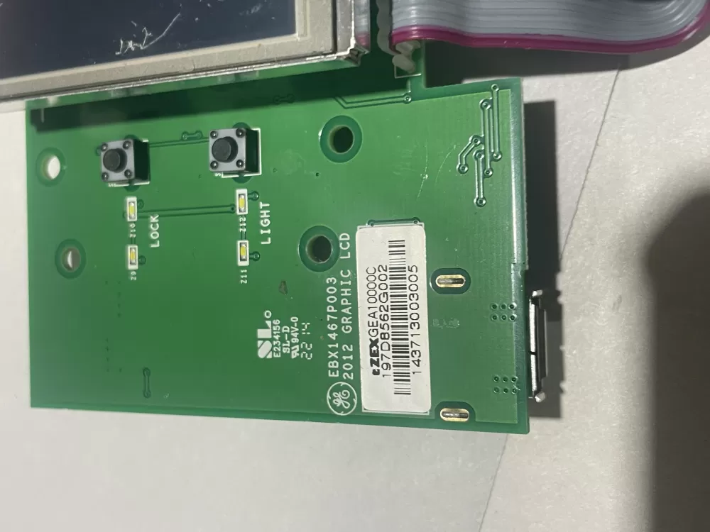 WHIRLPOOL GE 197D8562G002 GRAPHIC CARD LCD AZ130635 | Wm2333