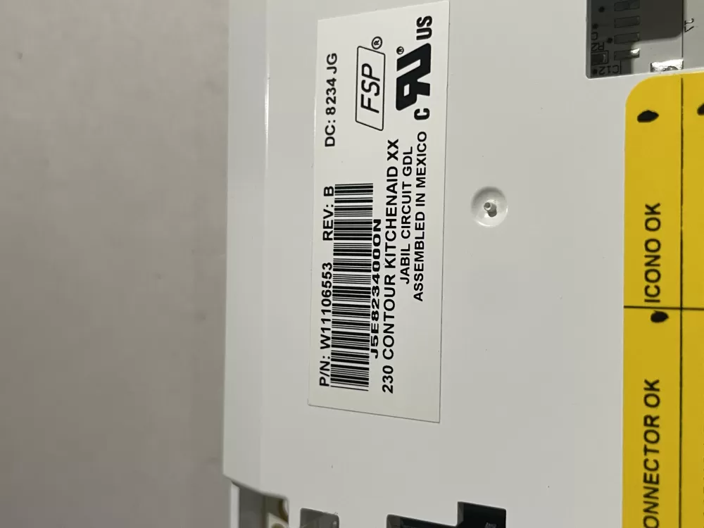 KitchenAid W1106553 Refrigerator Control Board Dispenser AZ227836 | Wm1859