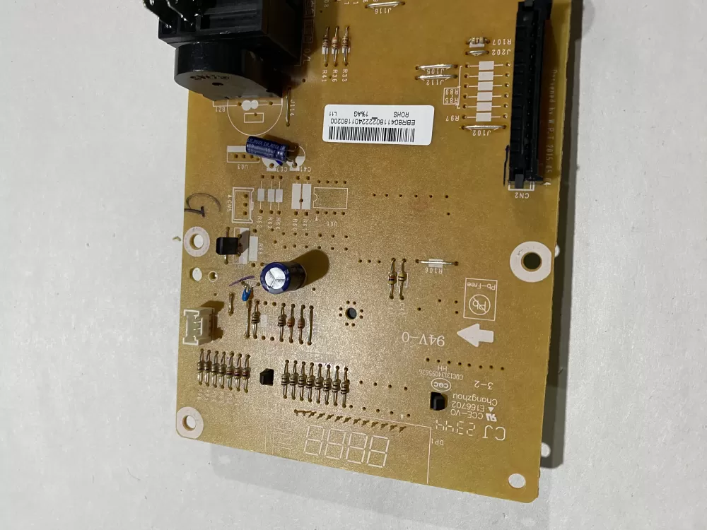LG GE EBR80411802 Microwave Control Board AZ163746 | BK244