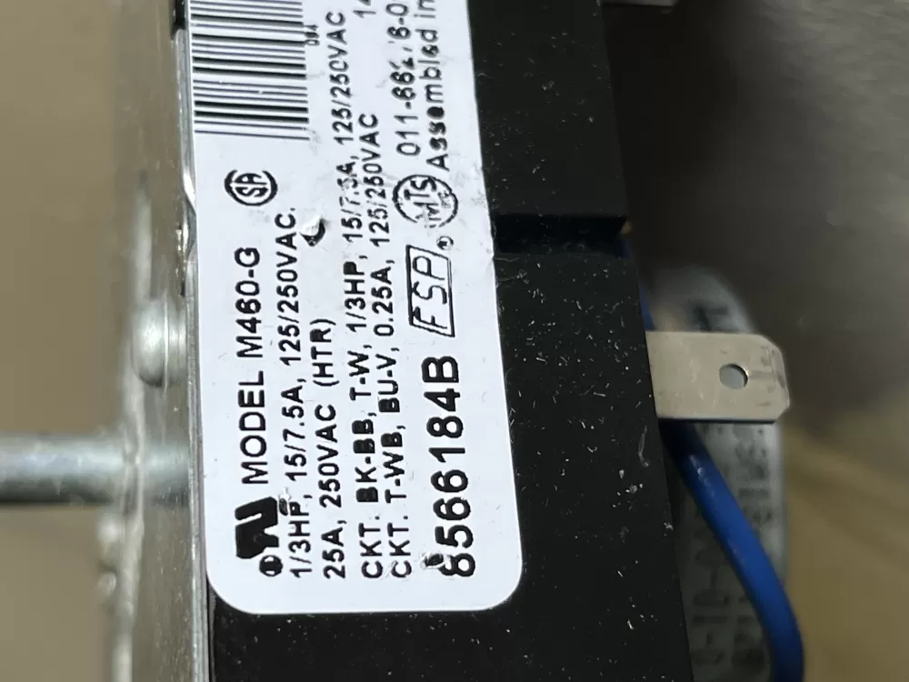 Maytag 8566184B Dryer Timer AZ41831 | 1728