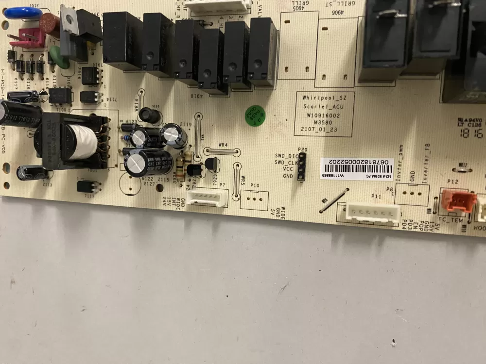 Whirlpool W11173795 W10916002 Microwave Control Board AZ204572 | BK2138
