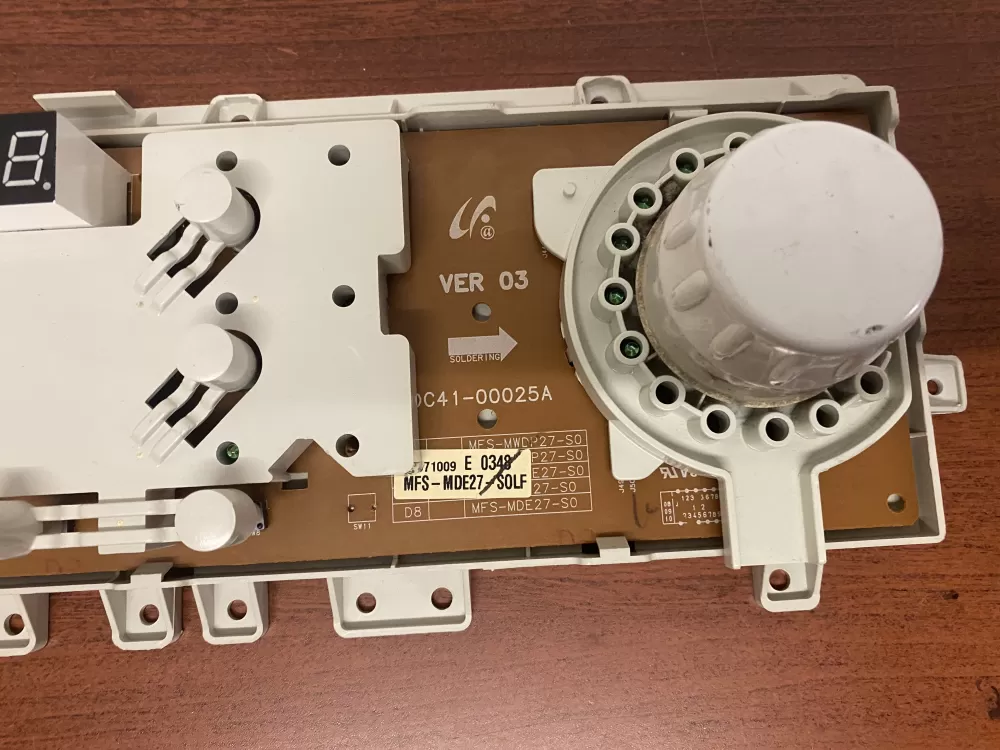 Samsung DC92-00124A DC41-00025A Dryer UI Control Board AZ38922 | BKV384