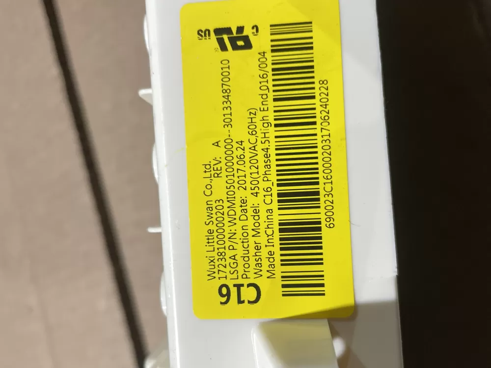 GE 301334870010 17238100000203 Washer Control Board AZ79307 | Wmv521