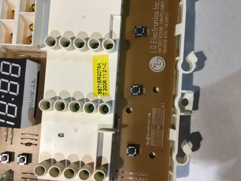 LG 6870EC9259A 6871ER2078A Washer Control Board AZ148826 | BGV767
