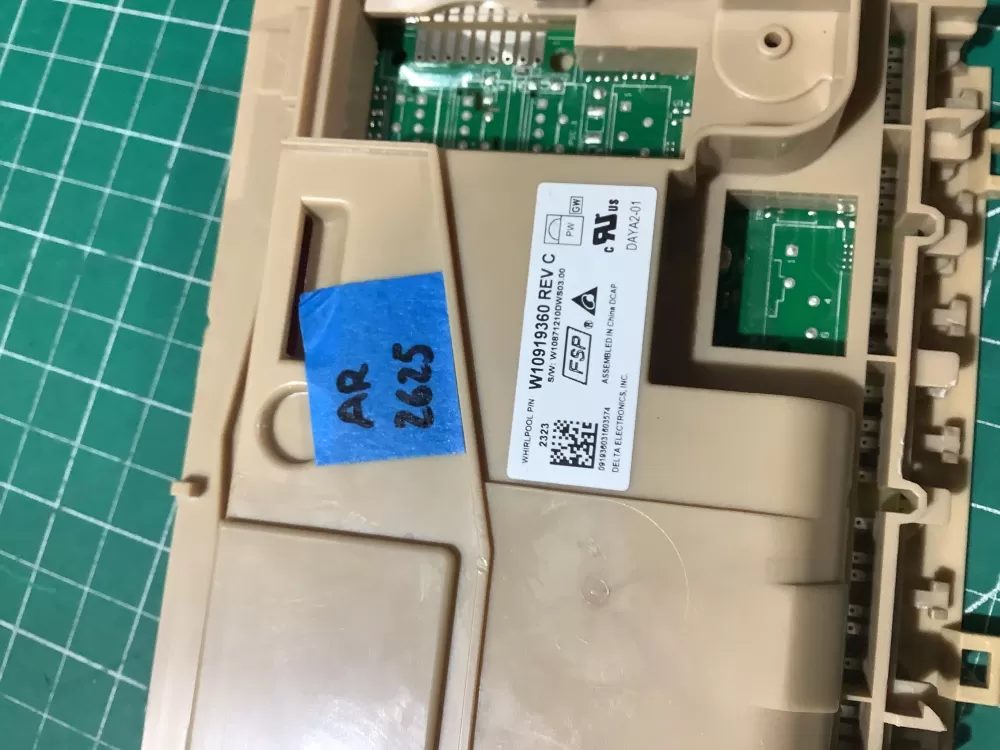 Whirlpool W10919360 W11087226 Dishwasher Control Board # AZ193921 | AR2625