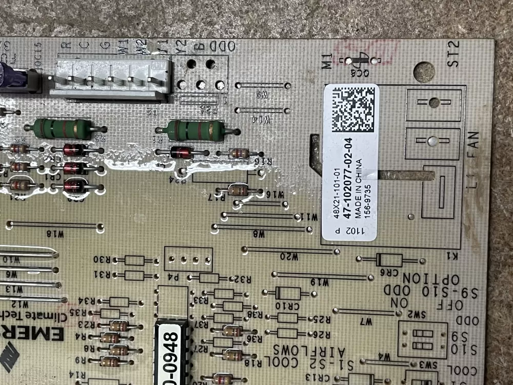 Rheem Air Handler Control Board 47-102077-02-04 156-9735 AZ15663 | KM960