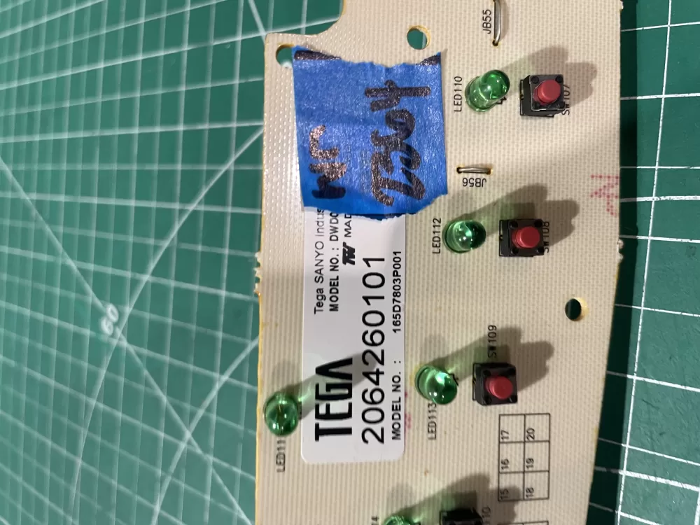 GE 165D7803P001 WD21X10378 Dishwasher Control Board AZ188326 | Wm2364