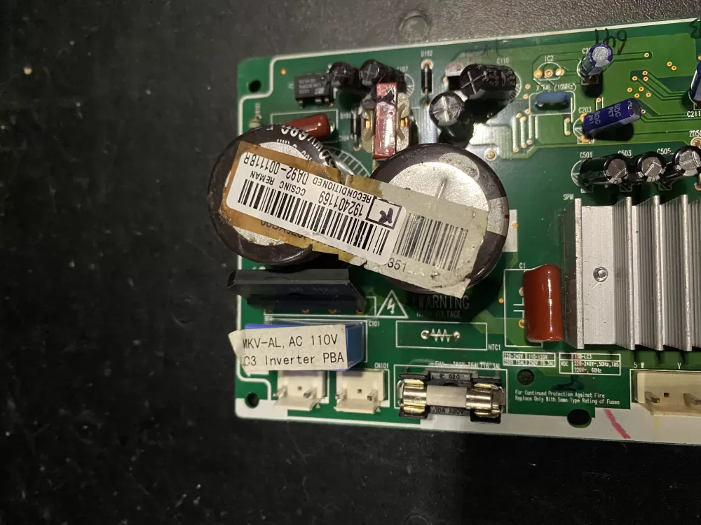 Samsung DA92-00111B Refrigerator Inverter Control Board AZ24878 | BK355