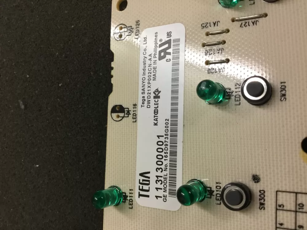 GE 165D9735G002 Dishwasher Control Board /