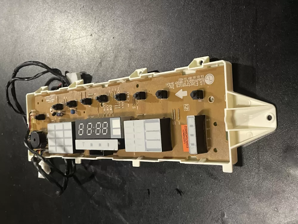 LG EBR75439402 Dryer User Interface Control Board PCB Assembly WAZ26719 | WMV256