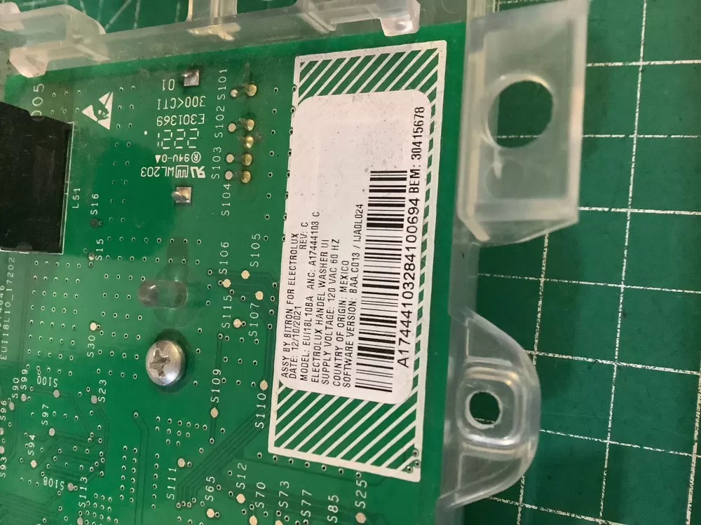 Electrolux A17444103C A17444104B Dryer Control Board Assembly AZ210246 | NR2601