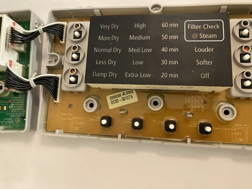 Samsung DC92 00127A Dryer Control Board AZ112963 | BKV664
