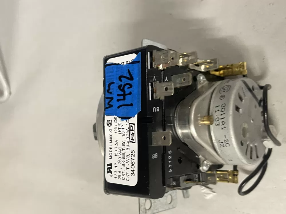 Whirlpool Maytag Amana AP6008573 3406725 WP3406725 Dryer Timer AZ218243 | W1452