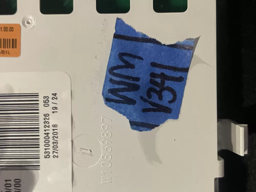 Whirlpool W10877352 Dryer User Interface Control Board AZ25066 | WMV341