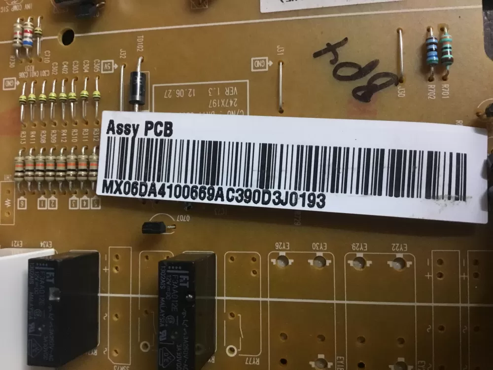 Samsung AP4909012 DA92-00055A Refrigerator Control Board AZ16787 | NR32