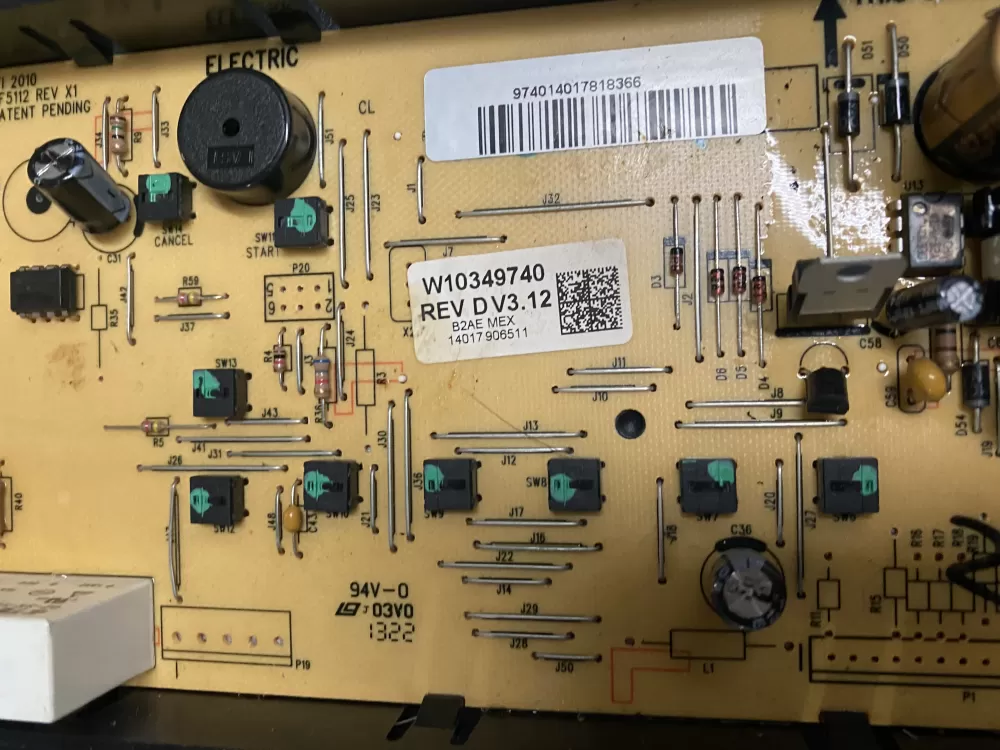 Whirlpool AP6023223 W10349740 Range Control Board AZ4074 | BK989