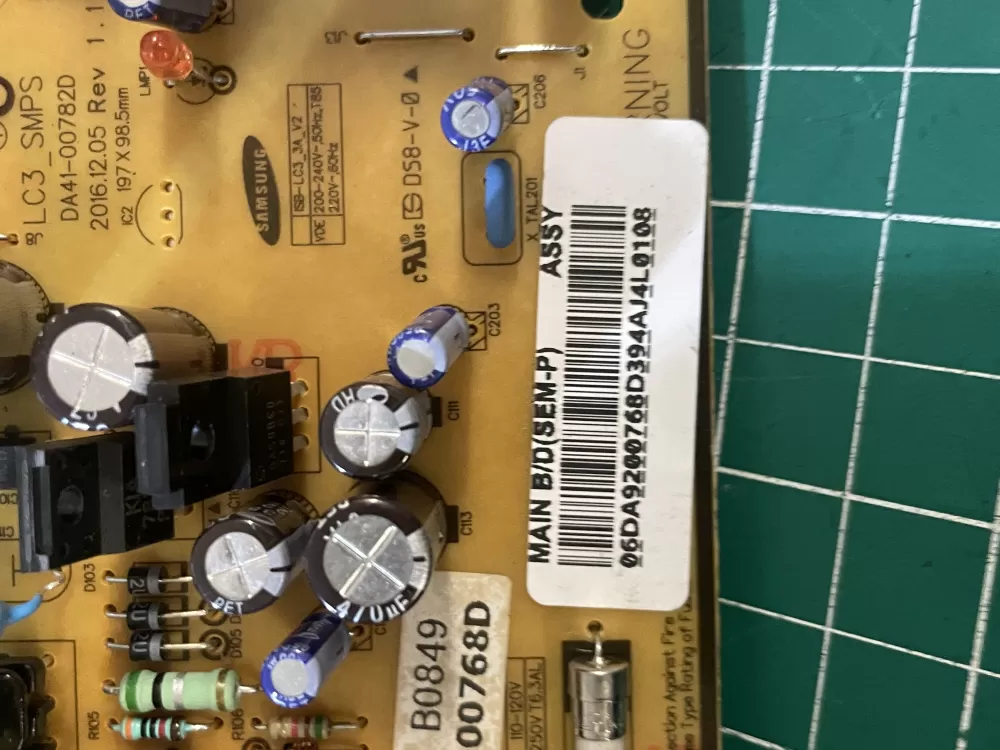 Samsung DA92 00768D Refrigerator Control Board Inverter AZ200891 | Wm1045