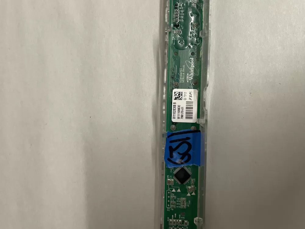 Whirlpool W11109830 Dishwasher Control Board User Interface AZ204073 | KM631