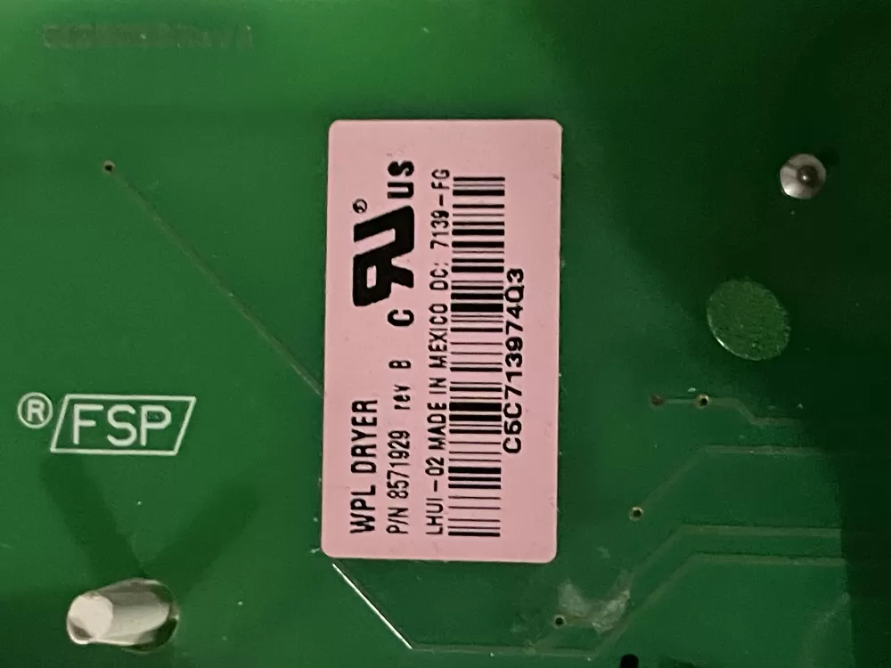 Whirlpool 8571929 8571954 8571955 Dryer Control Board AZ32414 | Wm144