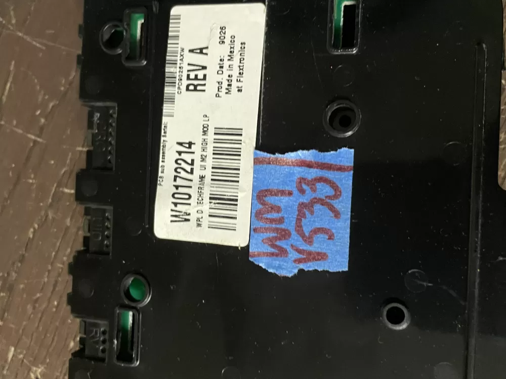 Whirlpool W10172214 W10294631 1553008 Dryer Control Board AZ53111 | Wmv533