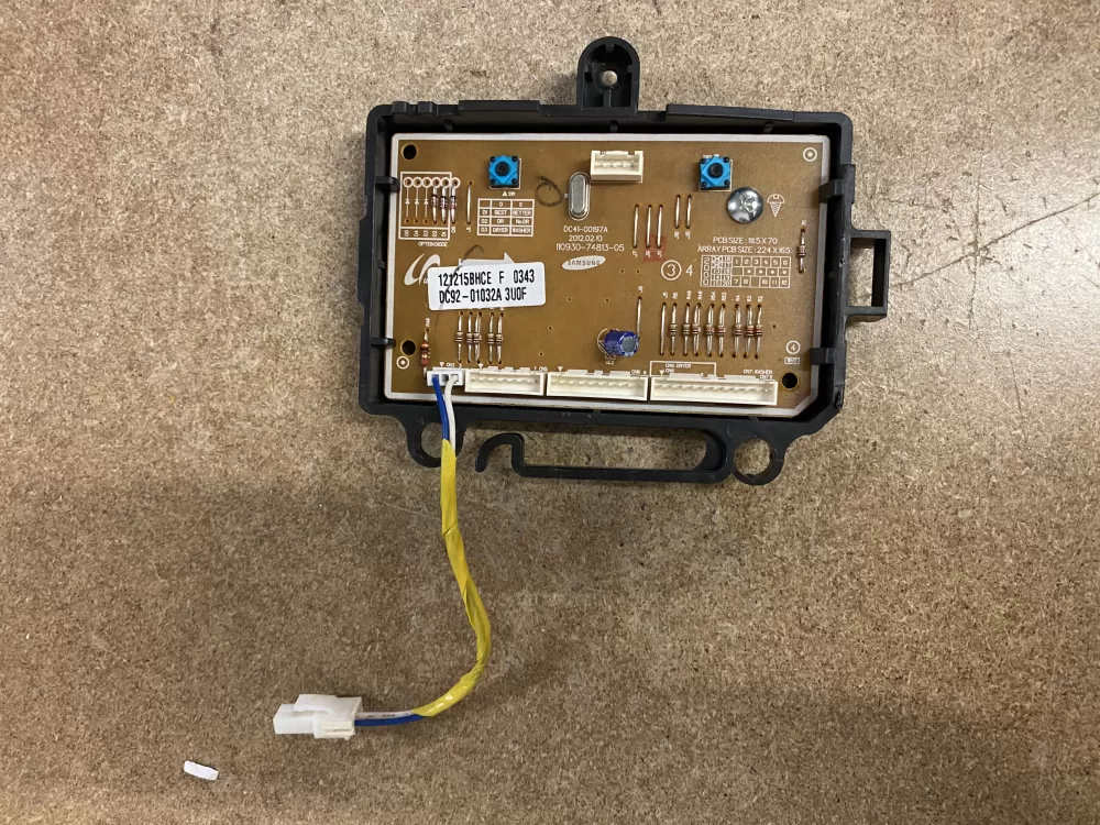 Samsung DC92-01032A Washer Control Board AZ67303 | BK1937