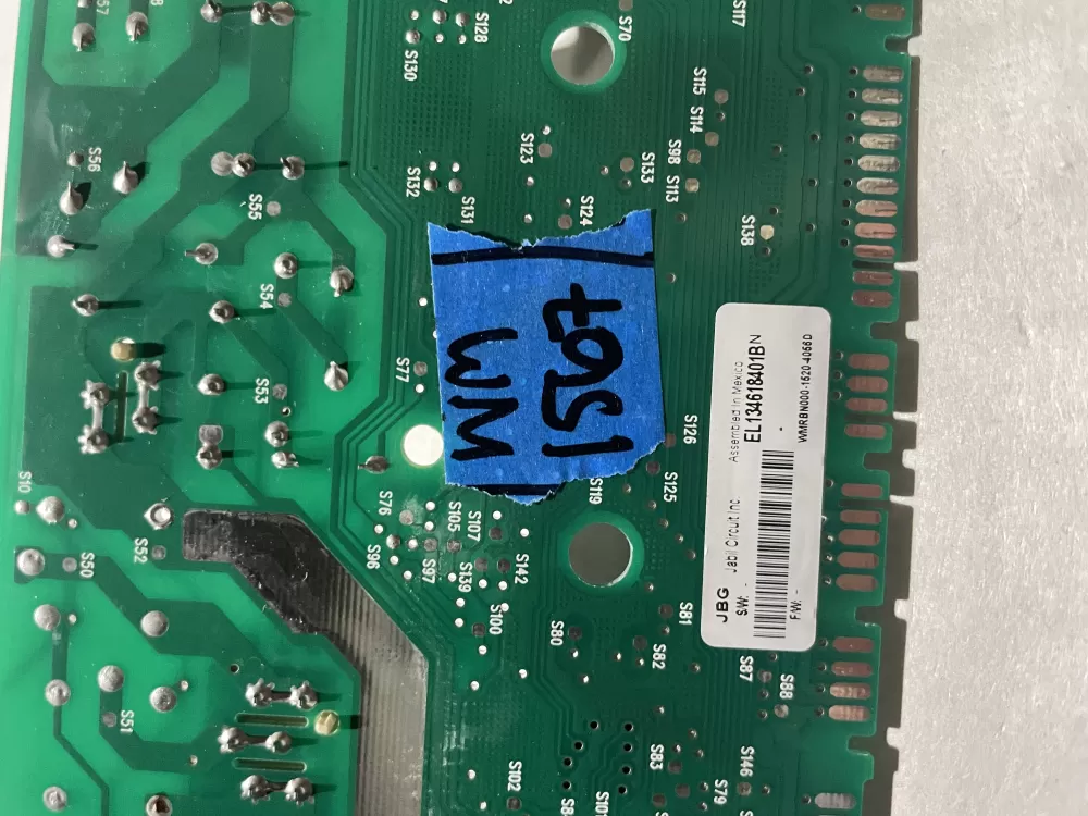 Frigidaire Washer Control Board Part # EL134618401B AZ230845 | Wm1567