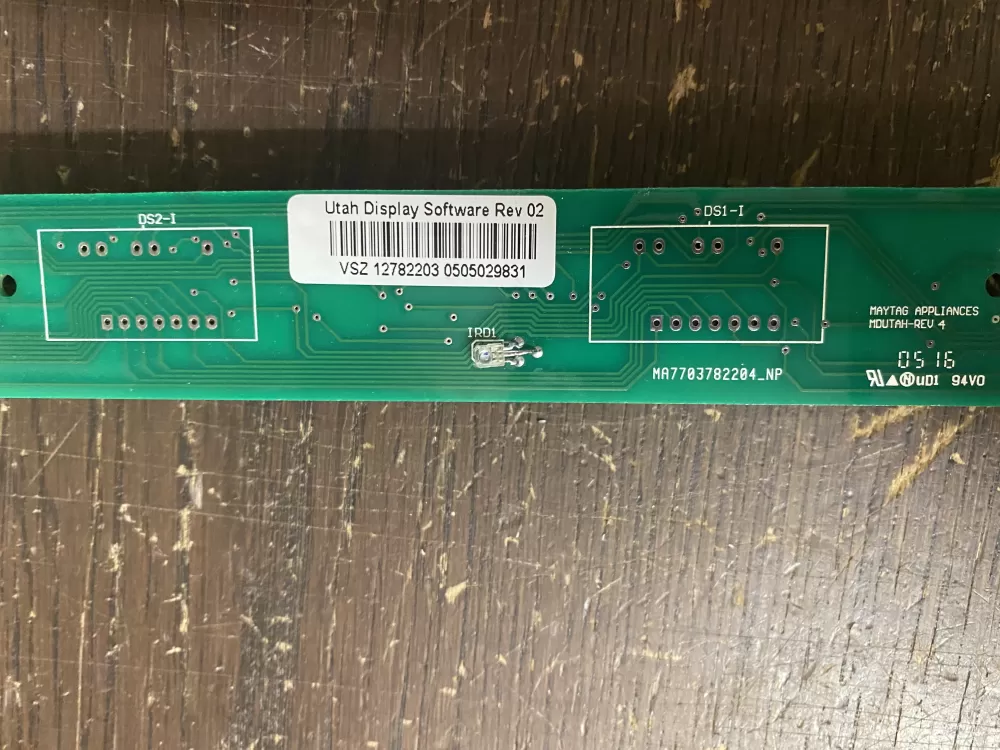 Whirlpool  Maytag  KitchenAid  Jenn-Air  Admiral  Dacor  Kenmore WPW10207861  AP6017093  W10207861  12782203  12782203SP  12782205  12782205SP  1468995  67005397  67005400  8208269  047010927  PS11750388 Refrigerator Control Board