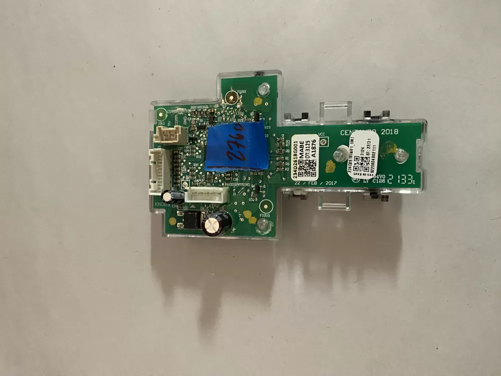 GE 234D2618G001 WE04X27284 Dryer Control Board AZ197848 | BK2760