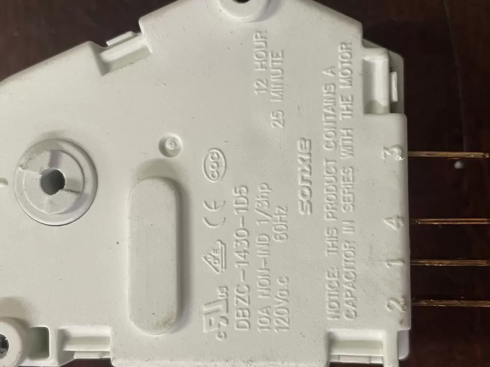Frigidaire DBZC-1430-1D5 Refrigerator Defrost Timer AZ40684 | Wm1709