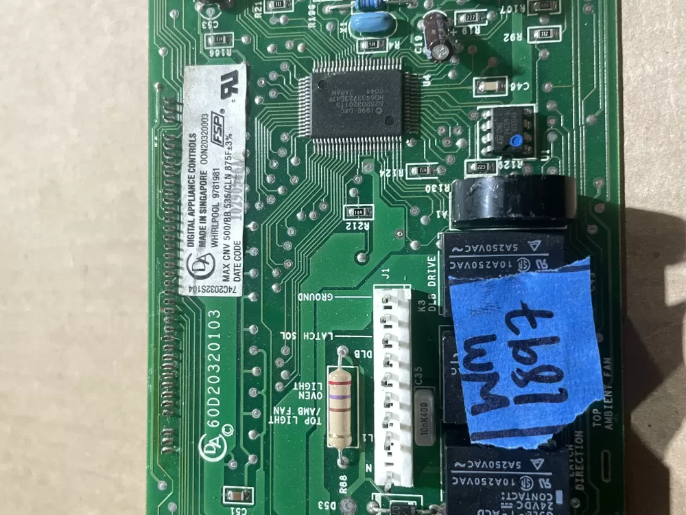 Whirlpool Oven Control Board 9781981  AZ71605 | Wm1897